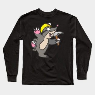 Mole Gardener Animal Funny Garden Gift Cool Long Sleeve T-Shirt